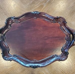 Vintage Neiman Marcus Mahoganey Tray